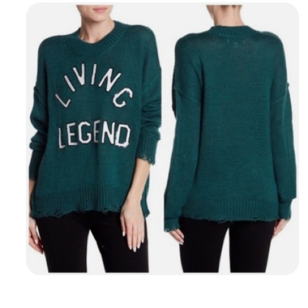 Wildfox distressed boyfriend style sweater in XS